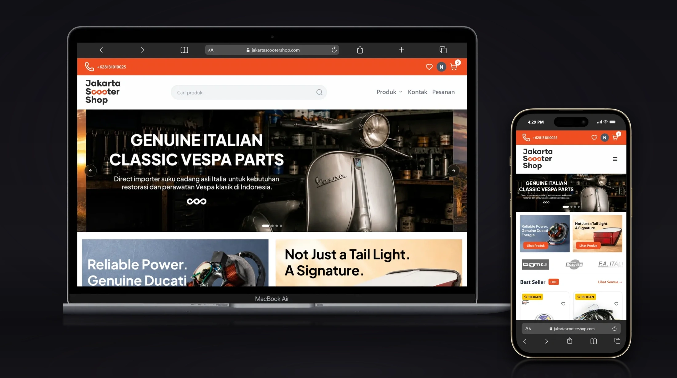 Jakarta Scooter Shop — E-Commerce & Digital Flagship